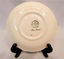 VINTAGE SET OF 30 PIECES OF 1940S CONTINENTAL KILNS ROSE/GREEN ARBOR CREAM DISH